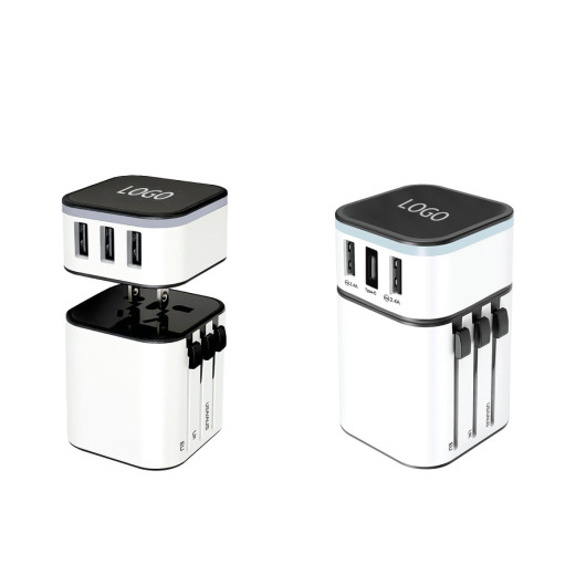 Pack Travel Adapters Upgraded White